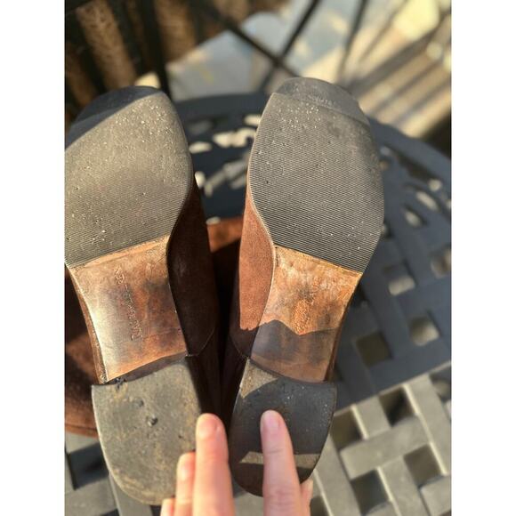 Ralph Lauren Collection Suede Women's Boots Dark Chocolate Brown 9.5 Shoes - Picture 6 of 7